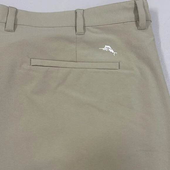 Tommy Bahama Men's Big & Tall Size 48RG Stone Khaki Chip Shot Performance Shorts - Picture 8 of 11